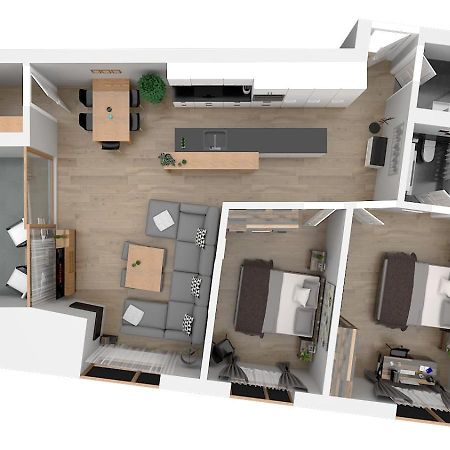 Montanas - Luxuswohnung Mit Kamin - Nahe Caumasee & Talstation Flims Zewnętrze zdjęcie